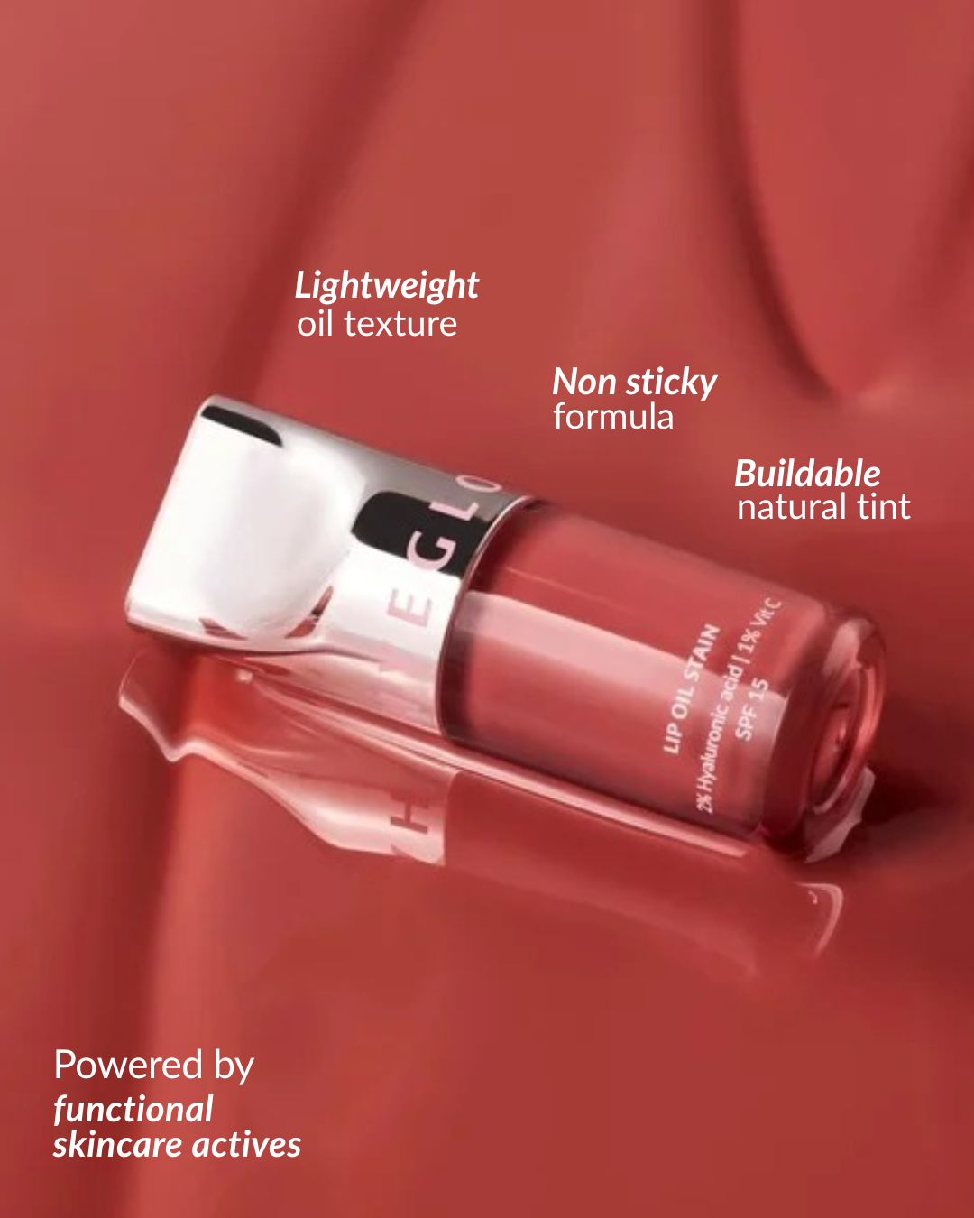 Better left behind Lip Oil Stain - Peach, but better