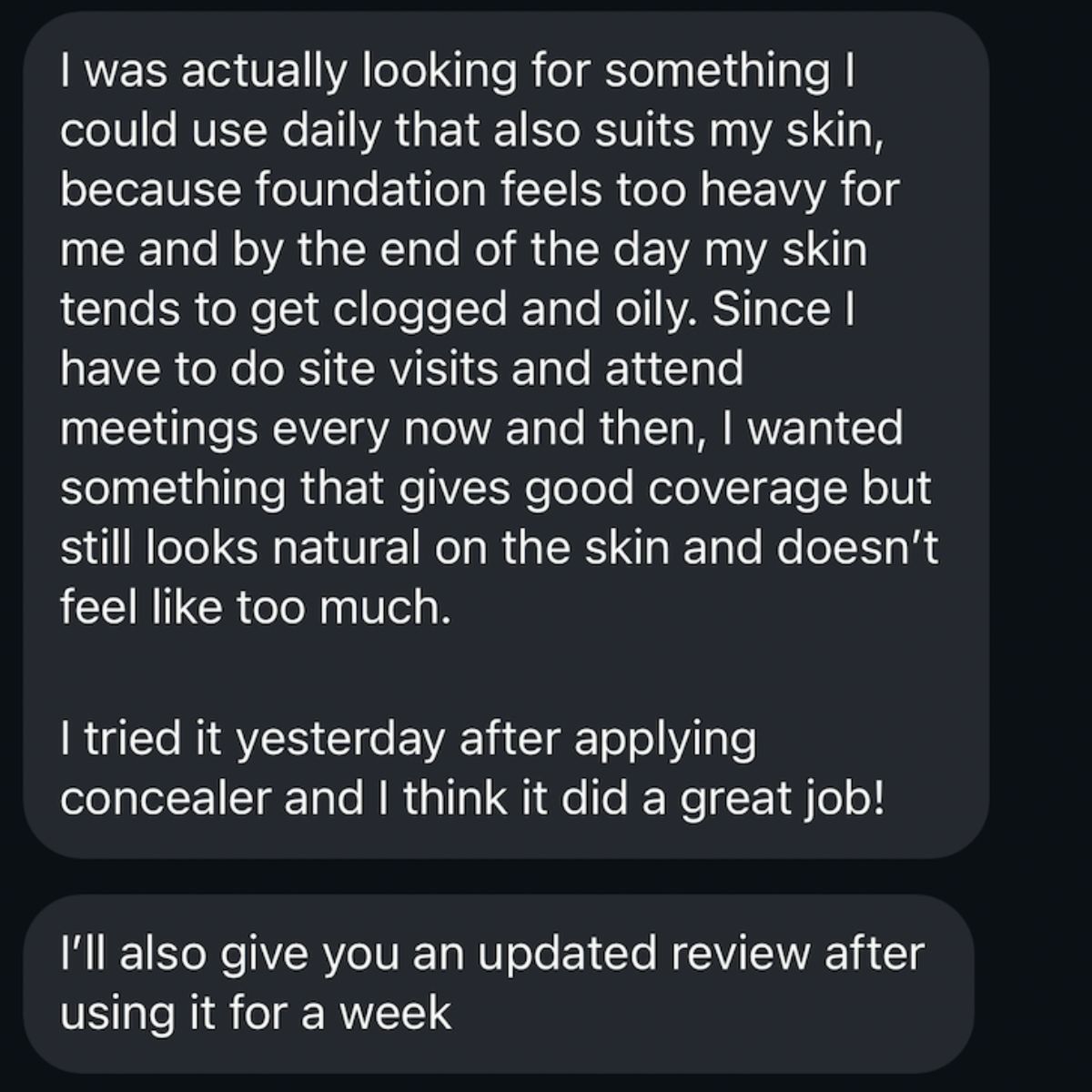 Customer review
